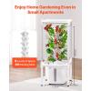 imageVEVOR Hydroponic Growing System with Grow Light 30 Pods Vertical 6 Tiers Hydroponic Tower Home Hydronic Garden with Water Pump Plants Germination Kit for Indoor Herbs Fruits and Vegetables6 Tiers30 PodsWith Grow Light