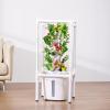 imageVEVOR Hydroponic Growing System with Grow Light 30 Pods Vertical 6 Tiers Hydroponic Tower Home Hydronic Garden with Water Pump Plants Germination Kit for Indoor Herbs Fruits and Vegetables6 Tiers30 PodsWith Grow Light