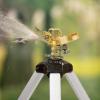 imageVEVOR Impact Sprinkler on Tripod Base 2 Packs Heavy Duty Tripod Sprinklers with Brass Head ampamp 34quot NH Connector 360 Degree Large Area Irrigation Sprinkler Adjustable Heights Sprinkler for Yard1PC