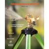 imageVEVOR Impact Sprinkler on Tripod Base 2 Packs Heavy Duty Tripod Sprinklers with Brass Head ampamp 34quot NH Connector 360 Degree Large Area Irrigation Sprinkler Adjustable Heights Sprinkler for Yard2PC