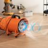 imageVEVOR Industrial Portable Air Blower Ventilator with Hose 3198CFM 12 Inch Heavy Duty Tube Exhaust Fan with 164ft Flexible Duct 585W High Velocity Air Mover for Extraction and Ventilation3198CFM  12in33ft Combo Fan and Hose