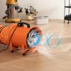 imageVEVOR Industrial Portable Air Blower Ventilator with Hose 3198CFM 12 Inch Heavy Duty Tube Exhaust Fan with 164ft Flexible Duct 585W High Velocity Air Mover for Extraction and Ventilation1070CFM  8in33ft Combo Fan and Hose