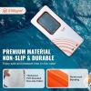 imageVEVOR Inflatable Floating Dock Inflatable Dock Platform NonSlip Air Dock Platform with Portable Carrying Bag ampamp Detachable Ladder Floating Platform Island Raft for Pool Beach Ocean15 x 65FTMesh Version
