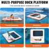 imageVEVOR Inflatable Floating Dock Inflatable Dock Platform NonSlip Air Dock Platform with Portable Carrying Bag ampamp Detachable Ladder Floating Platform Island Raft for Pool Beach Ocean10 x 10 FTMesh Version
