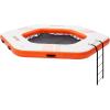imageVEVOR Inflatable Floating Dock Inflatable Dock Platform NonSlip Air Dock Platform with Portable Carrying Bag ampamp Detachable Ladder Floating Platform Island Raft for Pool Beach Ocean85 FTHexagonal Version