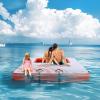 imageVEVOR Inflatable Floating Dock Inflatable Dock Platform NonSlip Air Dock Platform with Portable Carrying Bag ampamp Detachable Ladder Floating Platform Island Raft for Pool Beach Ocean15 x 65FTMesh Version