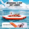 imageVEVOR Inflatable Floating Dock Inflatable Dock Platform NonSlip Air Dock Platform with Portable Carrying Bag ampamp Detachable Ladder Floating Platform Island Raft for Pool Beach Ocean85 FTHexagonal Version