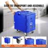 imageVEVOR Insulated Food Pan Carrier 95 Qt Hot Box for Catering LLDPE Food Box Carrier with Double Buckles Front Loading Food Warmer for Restaurant Canteen etcBlue