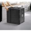imageVEVOR Insulated Food Pan Carrier 95 Qt Hot Box for Catering LLDPE Food Box Carrier with Double Buckles Front Loading Food Warmer for Restaurant Canteen etcBlack