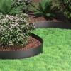 imageVEVOR Landscape Edging 10 inch Depth 60 ft Total Length Recycled HDPE Coiled Terrace Board Flexible Bender Border for Landscaping Lawn Garden Yard Against Invading Weeds Black40 FT