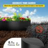 imageVEVOR Landscape Edging 10 inch Depth 60 ft Total Length Recycled HDPE Coiled Terrace Board Flexible Bender Border for Landscaping Lawn Garden Yard Against Invading Weeds Black40 FT