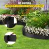 imageVEVOR Landscape Edging 10 inch Depth 60 ft Total Length Recycled HDPE Coiled Terrace Board Flexible Bender Border for Landscaping Lawn Garden Yard Against Invading Weeds Black80 FT