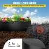 imageVEVOR Landscape Edging 10 inch Depth 60 ft Total Length Recycled HDPE Coiled Terrace Board Flexible Bender Border for Landscaping Lawn Garden Yard Against Invading Weeds Black80 FT