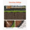 imageVEVOR Landscape Edging 66 ft x 4 in Plastic Garden Border Edging with 60 Spikes ampamp 2 Ground Stakes No Dig Flexible Lawn Edgings Roll UVResistant Mini Fence Borders for Flower Beds Yard Paver66ft4inLshaped