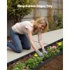 imageVEVOR Landscape Edging 66 ft x 4 in Plastic Garden Border Edging with 60 Spikes ampamp 2 Ground Stakes No Dig Flexible Lawn Edgings Roll UVResistant Mini Fence Borders for Flower Beds Yard Paver20ft2inLshaped