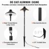 imageVEVOR Landscape Lighting 6W Low Voltage LED Landscape Lights IP66 Waterproof Landscape Spotlights Yard Lawn Garden Pathway Outdoor Lights 12V 24V 450LM Warm White 3000K 12 Pack with ConnectorsOutdoorWalkway Lights