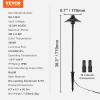 imageVEVOR Landscape Lighting 6W Low Voltage LED Landscape Lights IP66 Waterproof Landscape Spotlights Yard Lawn Garden Pathway Outdoor Lights 12V 24V 450LM Warm White 3000K 12 Pack with ConnectorsOutdoorWalkway Lights
