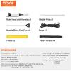 imageVEVOR Landscape Rake 36quot Head Aluminum Lake Weed Rake with 75quot Long Handle for Loosening Soil Lawn Care Weeding Lake Garden Silver10236 HandleRope
