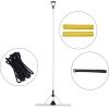 imageVEVOR Landscape Rake 36quot Head Aluminum Lake Weed Rake with 75quot Long Handle for Loosening Soil Lawn Care Weeding Lake Garden Silver10236 HandleRope