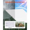 imageVEVOR Large Metal Chicken Coop with Run Walkin Chicken Coop for Yard with Waterproof Cover 65 x 98 x 65 ft Spire Roof Large Poultry Cage for Hen House Duck Coop and Rabbit RunSpire Roof