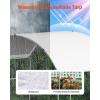 imageVEVOR Large Metal Chicken Coop with Run Walkin Chicken Coop for Yard with Waterproof Cover 65 x 98 x 65 ft Spire Roof Large Poultry Cage for Hen House Duck Coop and Rabbit RunDome Roof
