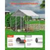 imageVEVOR Large Metal Chicken Coop with Run Walkin Chicken Coop for Yard with Waterproof Cover 65 x 98 x 65 ft Spire Roof Large Poultry Cage for Hen House Duck Coop and Rabbit RunSpire Roof