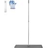 imageVEVOR Lawn Leveling Rake 48quotquotx10quotquot Level Lawn Tool HeavyDuty Lawn Leveler with 78quotquot Steel Extended Handle Yard Leveling Rake Suit for Garden Golf Lawn Farm Green48x10