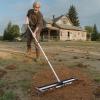 imageVEVOR Lawn Leveling Rake 48quotquotx10quotquot Level Lawn Tool HeavyDuty Lawn Leveler with 78quotquot Steel Extended Handle Yard Leveling Rake Suit for Garden Golf Lawn Farm Green36x10