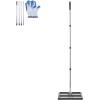 imageVEVOR Lawn Leveling Rake 48quotquotx10quotquot Level Lawn Tool HeavyDuty Lawn Leveler with 78quotquot Steel Extended Handle Yard Leveling Rake Suit for Garden Golf Lawn Farm Green17x10