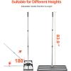 imageVEVOR Lawn Leveling Rake 48quotquotx10quotquot Level Lawn Tool HeavyDuty Lawn Leveler with 78quotquot Steel Extended Handle Yard Leveling Rake Suit for Garden Golf Lawn Farm Green30x10