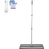 imageVEVOR Lawn Leveling Rake 48quotquotx10quotquot Level Lawn Tool HeavyDuty Lawn Leveler with 78quotquot Steel Extended Handle Yard Leveling Rake Suit for Garden Golf Lawn Farm Green30x10