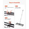 imageVEVOR Lawn Leveling Rake 48quotquotx10quotquot Level Lawn Tool HeavyDuty Lawn Leveler with 78quotquot Steel Extended Handle Yard Leveling Rake Suit for Garden Golf Lawn Farm Green30x10