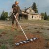 imageVEVOR Lawn Leveling Rake 48quotquotx10quotquot Level Lawn Tool HeavyDuty Lawn Leveler with 78quotquot Steel Extended Handle Yard Leveling Rake Suit for Garden Golf Lawn Farm Green48x10