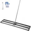 imageVEVOR Lawn Leveling Rake 48quotquotx10quotquot Level Lawn Tool HeavyDuty Lawn Leveler with 78quotquot Steel Extended Handle Yard Leveling Rake Suit for Garden Golf Lawn Farm Green48x10