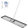 imageVEVOR Lawn Leveling Rake 48quotquotx10quotquot Level Lawn Tool HeavyDuty Lawn Leveler with 78quotquot Steel Extended Handle Yard Leveling Rake Suit for Garden Golf Lawn Farm Green48x10