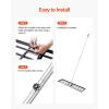 imageVEVOR Lawn Leveling Rake 48quotquotx10quotquot Level Lawn Tool HeavyDuty Lawn Leveler with 78quotquot Steel Extended Handle Yard Leveling Rake Suit for Garden Golf Lawn Farm Green48x10