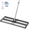 imageVEVOR Lawn Leveling Rake 48quotquotx10quotquot Level Lawn Tool HeavyDuty Lawn Leveler with 78quotquot Steel Extended Handle Yard Leveling Rake Suit for Garden Golf Lawn Farm Green30x10