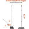 imageVEVOR Lawn Leveling Rake 48quotquotx10quotquot Level Lawn Tool HeavyDuty Lawn Leveler with 78quotquot Steel Extended Handle Yard Leveling Rake Suit for Garden Golf Lawn Farm Green17x10
