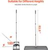 imageVEVOR Lawn Leveling Rake 48quotquotx10quotquot Level Lawn Tool HeavyDuty Lawn Leveler with 78quotquot Steel Extended Handle Yard Leveling Rake Suit for Garden Golf Lawn Farm Green36x10