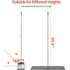 imageVEVOR Lawn Leveling Rake 48quotquotx10quotquot Level Lawn Tool HeavyDuty Lawn Leveler with 78quotquot Steel Extended Handle Yard Leveling Rake Suit for Garden Golf Lawn Farm Green48x10
