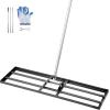 imageVEVOR Lawn Leveling Rake 48quotquotx10quotquot Level Lawn Tool HeavyDuty Lawn Leveler with 78quotquot Steel Extended Handle Yard Leveling Rake Suit for Garden Golf Lawn Farm Green36x10