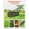 imageVEVOR Lawn Roller 13 Gallon Large Capacity SandWater Filled Heavy Duty Steel Material with EasyTurn Plug and UShaped Ergonomic Handle for Convenient Push and Pull for Garden Farm Park Black17gal