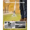 imageVEVOR Leaf Rake 25 Metal Tines Adjustable Garden Rake for Lawns with 183 Inch Wide Head ampamp 364728 Inch Long Handle Heavy Duty Stainless Steel Small Leaves Tool for Gardening Camping Yard Grass75224in width