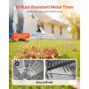 imageVEVOR Leaf Rake 25 Metal Tines Adjustable Garden Rake for Lawns with 183 Inch Wide Head ampamp 364728 Inch Long Handle Heavy Duty Stainless Steel Small Leaves Tool for Gardening Camping Yard Grass7711in width