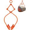 imageVEVOR Log Lifting Tongs 36in 4 Serrated Claw Hook Log Tongs Heavy Duty Steel Swivel Dragging Tongs 3300LBS Log Grapple with Handles Lumber Log Skidding Tongs for Tractors Trucks Forklifts ATVsRock Tongs