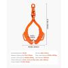 imageVEVOR Log Lifting Tongs 36in 4 Serrated Claw Hook Log Tongs Heavy Duty Steel Swivel Dragging Tongs 3300LBS Log Grapple with Handles Lumber Log Skidding Tongs for Tractors Trucks Forklifts ATVs4 Serrated Claw