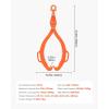 imageVEVOR Log Lifting Tongs 36in 4 Serrated Claw Hook Log Tongs Heavy Duty Steel Swivel Dragging Tongs 3300LBS Log Grapple with Handles Lumber Log Skidding Tongs for Tractors Trucks Forklifts ATVs2 Serrated Claw