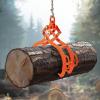imageVEVOR Log Lifting Tongs 36in 4 Serrated Claw Hook Log Tongs Heavy Duty Steel Swivel Dragging Tongs 3300LBS Log Grapple with Handles Lumber Log Skidding Tongs for Tractors Trucks Forklifts ATVs4 Serrated Claw