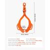 imageVEVOR Log Lifting Tongs 36in 4 Serrated Claw Hook Log Tongs Heavy Duty Steel Swivel Dragging Tongs 3300LBS Log Grapple with Handles Lumber Log Skidding Tongs for Tractors Trucks Forklifts ATVs4 Serrated Claw