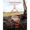 imageVEVOR Log Lifting Tongs 36in 4 Serrated Claw Hook Log Tongs Heavy Duty Steel Swivel Dragging Tongs 3300LBS Log Grapple with Handles Lumber Log Skidding Tongs for Tractors Trucks Forklifts ATVsRock Tongs